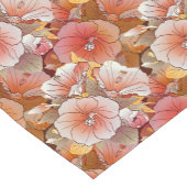 Elegant tropisch strand en witte hibiscus flank korte tafelloper (Hoek)