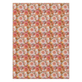 Elegant tropisch strand en witte hibiscus flank tafelkleed (Voorkant)