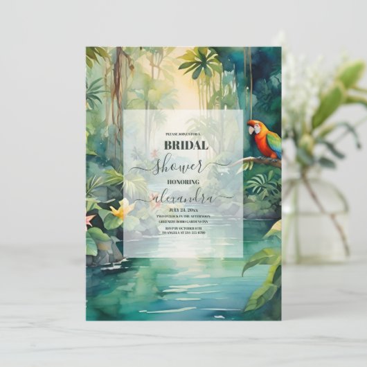 Elegant tropisch strand palmbomen Vrijgezellenfees Kaart (Staand voorkant)