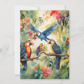 Elegant tropisch strand palmbomen Vrijgezellenfees Kaart (Achterkant)