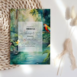 Elegant tropisch strand palmbomen Vrijgezellenfees Kaart