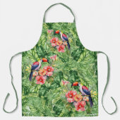 Elegant tropisch Toucan bloemmotief Schort (Voorkant)