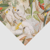 Elegant tropisch vogelgebied regenwoud tissuepapier (Detail)