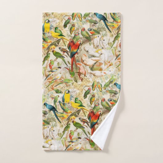 Elegant  Tropisch Vogelmoerassen Drow Pillo Bad Handdoek (Handdoek)