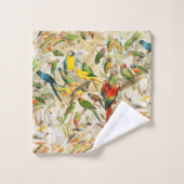 Elegant  Tropisch Vogelmoerassen Drow Pillo Bad Handdoek (Wasdoekje)