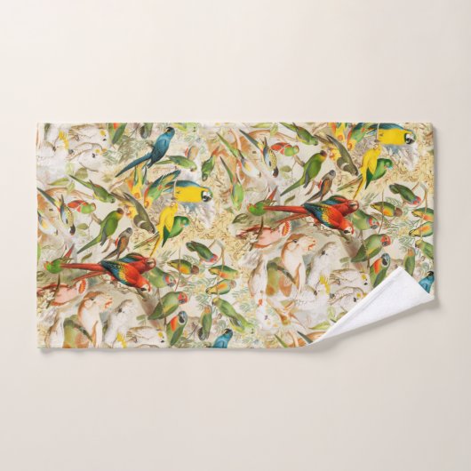 Elegant  Tropisch Vogelmoerassen Drow Pillo Bad Handdoek (Handdoek)