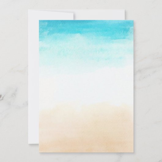 Elegant tropisch Vrijgezellenfeest Kaart (Achterkant)