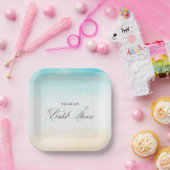 Elegant tropisch Vrijgezellenfeest Papieren Bordje (Feest)