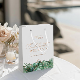 Elegant tropisch vrijgezellenweekend medium cadeauzakje