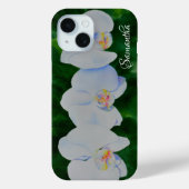 Elegant tropisch wit waterverf orchidee schilderij Case-Mate iPhone case (Achterkant)