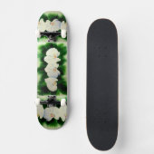 Elegant tropisch wit waterverf orchidee schilderij persoonlijk skateboard (Voorkant)
