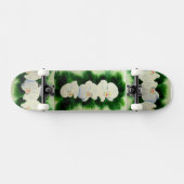 Elegant tropisch wit waterverf orchidee schilderij persoonlijk skateboard (Horizontaal)