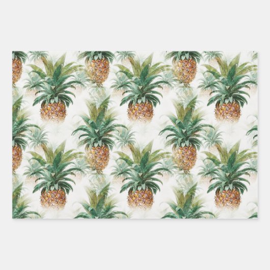 Elegant tropische anananas inpakpapier vel (Voorkant)