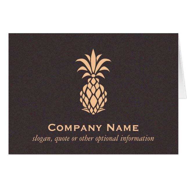 Elegant tropische anananas Logo (Voorkant Horizontaal)