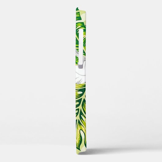 Elegant Tropische Bladeren en Hibiscus Flowers | Case-Mate iPhone Case (Achterkant / Links)