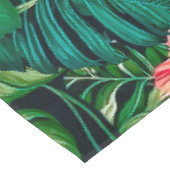 Elegant Tropische Bladeren en Hibiscus Flowers | Tafelkleed (Gekanteld)