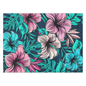 Elegant Tropische Bloemen en Kunst | Tafelkleed (Voorkant (Horizontaal))