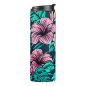Elegant  Tropische Bloemen en Kunst | Thermosbeker (Gedraaid links)