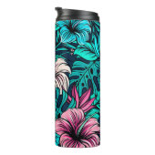 Elegant  Tropische Bloemen en Kunst | Thermosbeker (Geroteerd rechts)