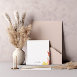 elegant tropische noot notitiekaartje