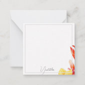 elegant tropische noot notitiekaartje (Voorkant)