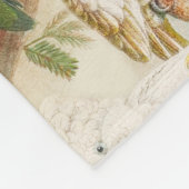 Elegant  Tropische Vogelparrots Fleece Deken (Hoek)