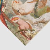 Elegant  Tropische Vogelparrots Tissuepapier (Detail)