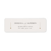 Elegant Trouw Retouradres Label (Voorkant)