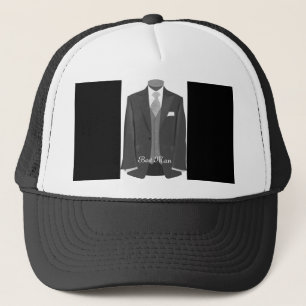 Elegant trouw tuxedo pak getuige  trucker pet