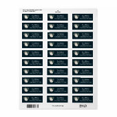 Elegant Trouw Witte Rozen Retouradres Label (Full Sheet)