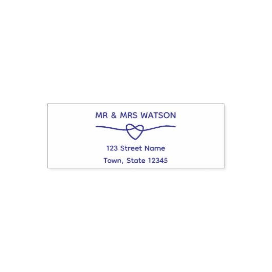 Elegant trouwadres  zelfinktende stempel (Design)