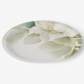 Elegant Trouwbladgroen Papieren Bordje (Gekanteld)