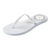 Elegant trouwde gewoon met Floral Wedding | Teensl Teenslippers (Schuin)