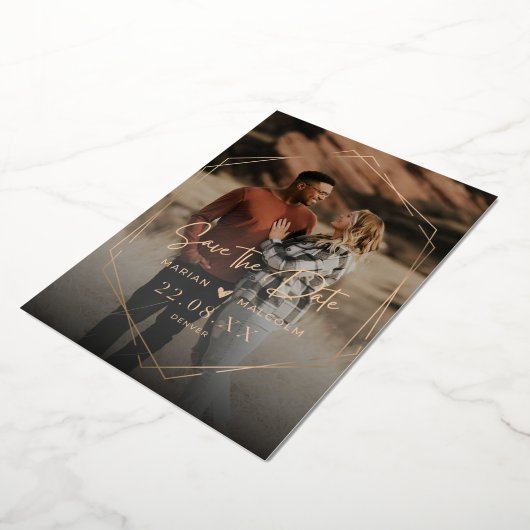 Elegant trouwenkaart folie uitnodiging (Gedraaid)