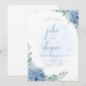 Elegant trouwenkaart kaart (Voorkant / Achterkant)