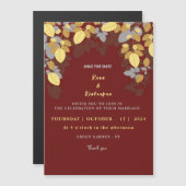 Elegant trouwenkaart magnetische uitnodiging (Voorkant / Achterkant)