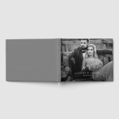 Elegant Trouwfoto Monogram  Gastenboek (Volledig)
