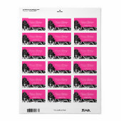 Elegant trouwlabel sieraden Logo roze Etiket (Full Sheet)