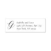 Elegant Trouwmonogram Zelfinktende Stempel (Design)