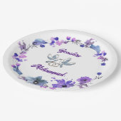 Elegant Trouwpapier Bord met Bloemontwerp – B (Gekanteld)