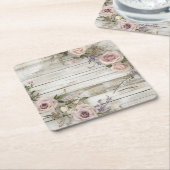 Elegant Trouwpapier Onderzetter (Schuin)