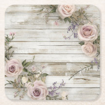 Elegant Trouwpapier Onderzetter