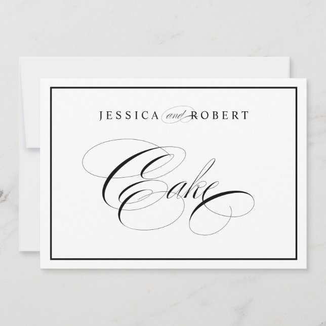 Elegant Trouwtafel Bord met Zwarte Rand (Voorkant)