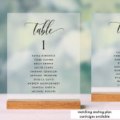 Elegant Trouwtafel Nummer Frosted Stijl Acryl Bord