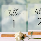 Elegant Trouwtafel Nummer Frosted Stijl Acryl Bord