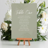 Elegant Trouwtafel Nummer Groene Palm Bladeren