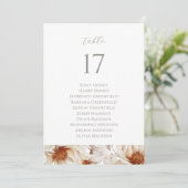 Elegant trouwtafel plaatsnaambordje kaart (Staand voorkant)