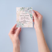 Elegant trouwuitnodiging. Flyer (Hand)