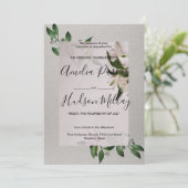 Elegant trouwuitnodiging kaart (Staand voorkant)