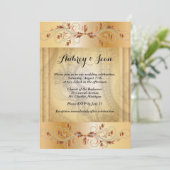 Elegant trouwuitnodiging kaart (Staand voorkant)